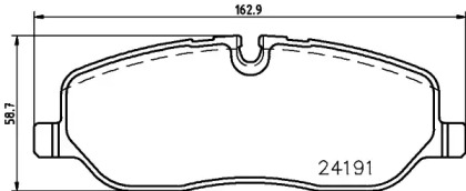 Комплект тормозных колодок PAGID T1513