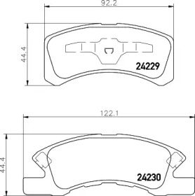 Комплект тормозных колодок PAGID T1520