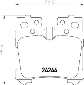 Комплект тормозных колодок PAGID T1560