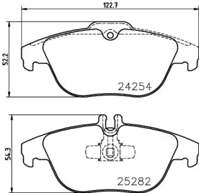 Комплект тормозных колодок PAGID T2153