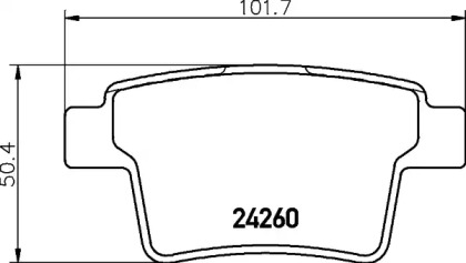 Комплект тормозных колодок PAGID T1534