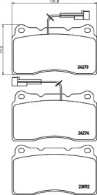 Комплект тормозных колодок PAGID T1548