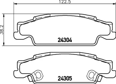 Комплект тормозных колодок PAGID T1574