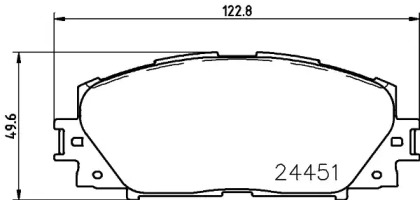 Комплект тормозных колодок PAGID T2131