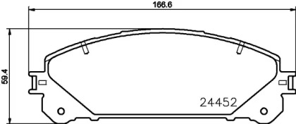 Комплект тормозных колодок PAGID T1997