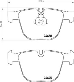 Комплект тормозных колодок PAGID T1683