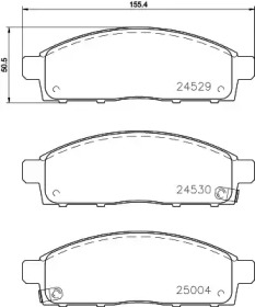 Комплект тормозных колодок PAGID T1688