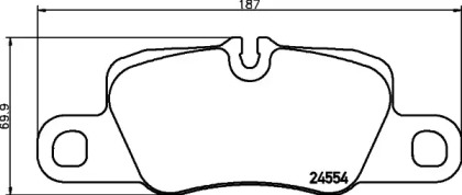 Комплект тормозных колодок PAGID T2197