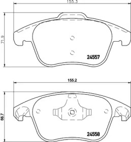 Комплект тормозных колодок PAGID T1702