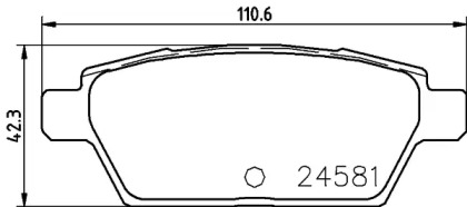 Комплект тормозных колодок PAGID T1742