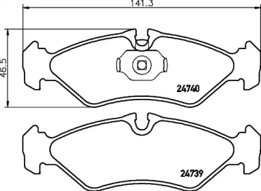 Комплект тормозных колодок PAGID T1826