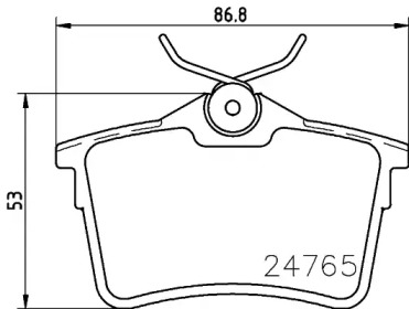 Комплект тормозных колодок PAGID T1788