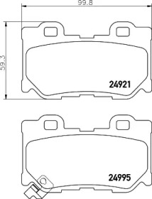 Комплект тормозных колодок PAGID T1902