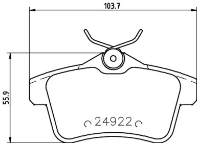 Комплект тормозных колодок PAGID T1844