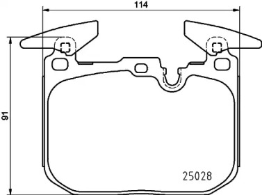 Комплект тормозных колодок PAGID T2689