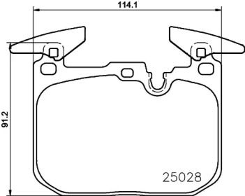 Комплект тормозных колодок PAGID T2417