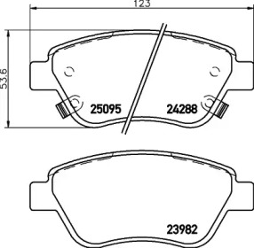 Комплект тормозных колодок PAGID T2263