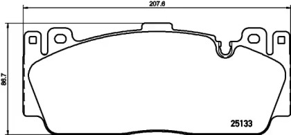 Комплект тормозных колодок PAGID T3140