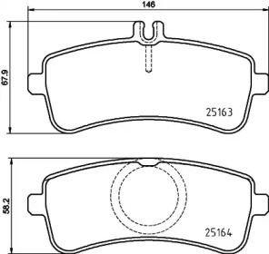 Комплект тормозных колодок PAGID T2424