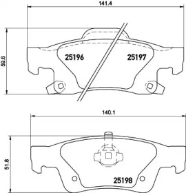 Комплект тормозных колодок PAGID T2064