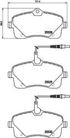 Комплект тормозных колодок PAGID T2145