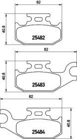 Комплект тормозных колодок PAGID T2182