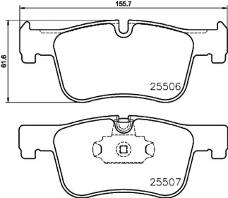 Комплект тормозных колодок PAGID T2164