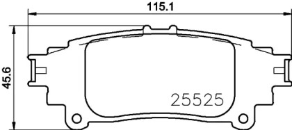 Комплект тормозных колодок PAGID T2396