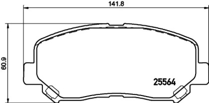 Комплект тормозных колодок PAGID T2194