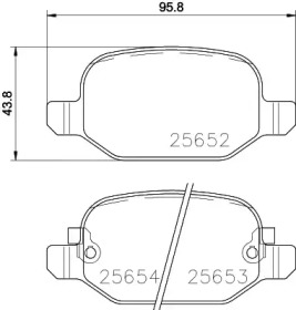 Комплект тормозных колодок PAGID T2232