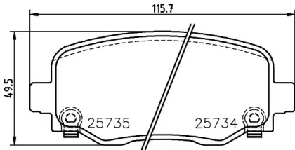 Комплект тормозных колодок PAGID T2468