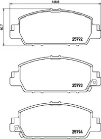 Комплект тормозных колодок PAGID T2332