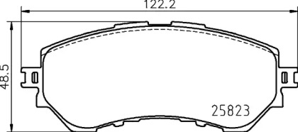 Комплект тормозных колодок PAGID T2552