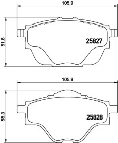 Комплект тормозных колодок PAGID T2304