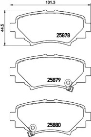 Комплект тормозных колодок PAGID T2317