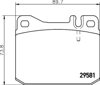 Комплект тормозных колодок PAGID C5006