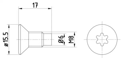 Болт PAGID TPM0004