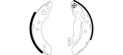 Комлект тормозных накладок PAGID H8070