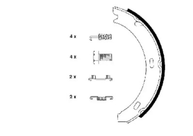 Комлект тормозных накладок PAGID H8075