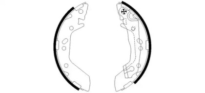 Комлект тормозных накладок PAGID H9550