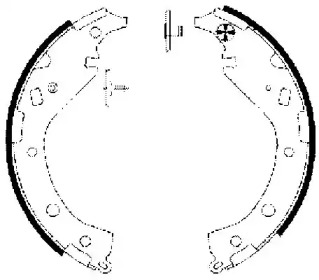 Комлект тормозных накладок PAGID H9745