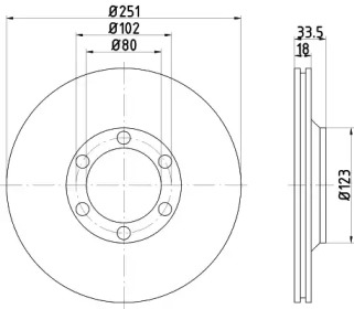 Тормозной диск PAGID 50250