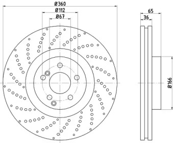 Тормозной диск PAGID 55603HC