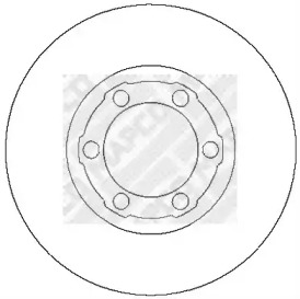 Тормозной диск MAPCO 15250