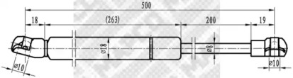 Газовая пружина MAPCO 20958