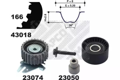 Ременный комплект MAPCO 23014