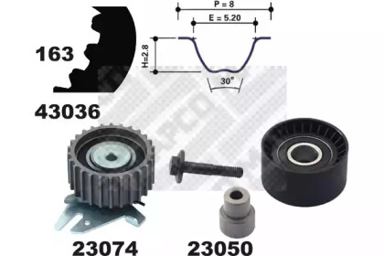 Ременный комплект MAPCO 23036