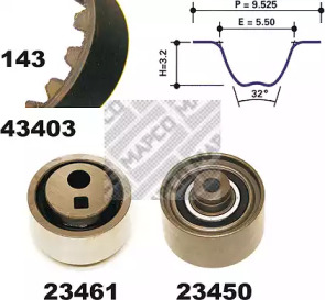 Ременный комплект MAPCO 23403