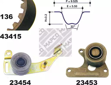 Ременный комплект MAPCO 23405