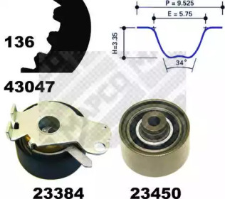 Ременный комплект MAPCO 23409